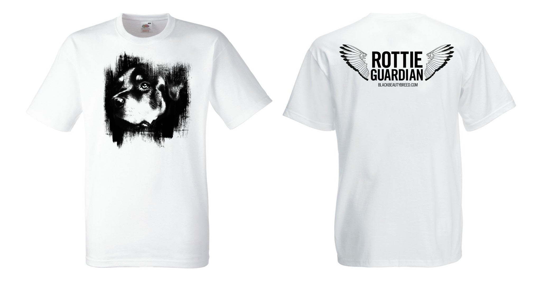 Men's Black Beauty Breed Rottie Guardian T-Shirt
